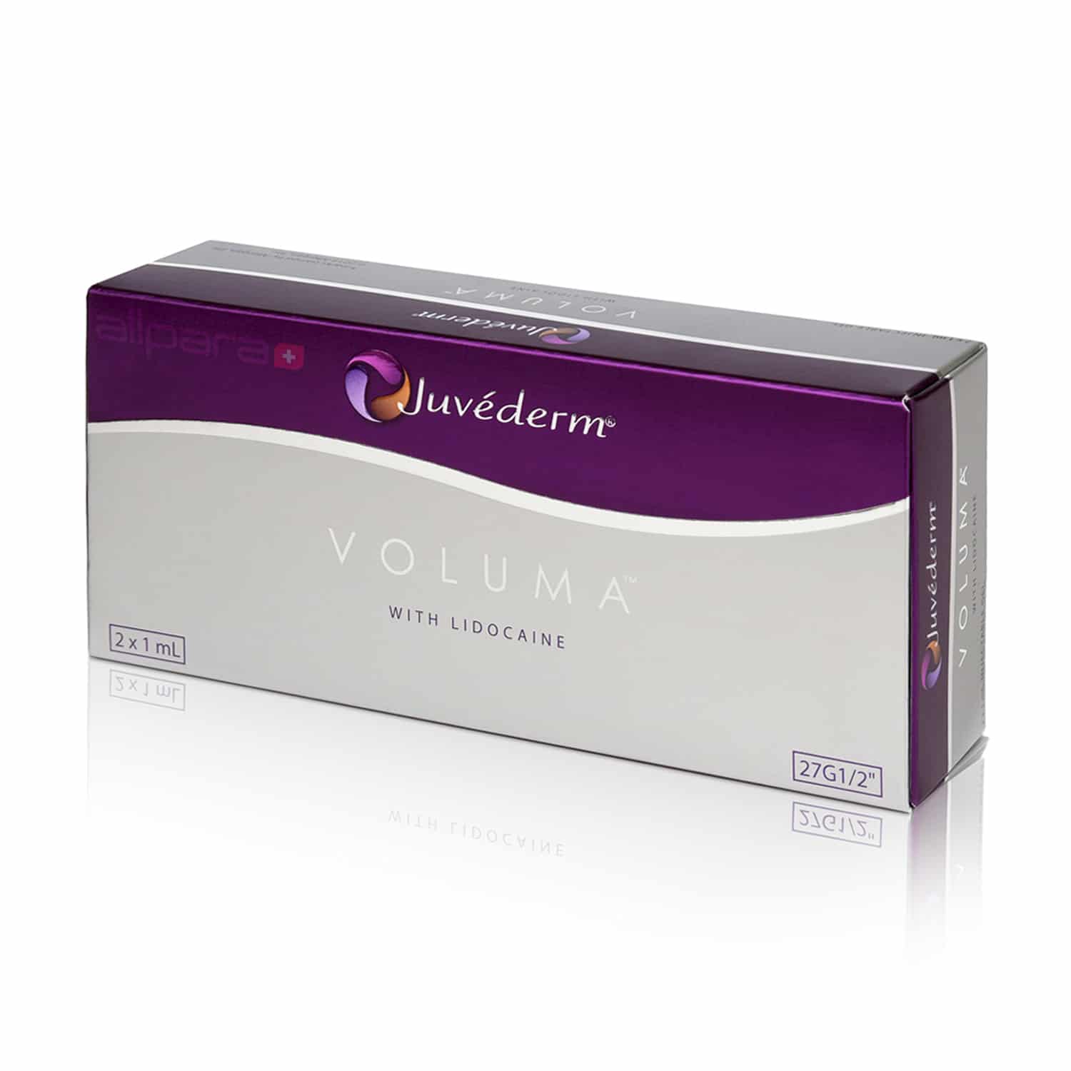 image of a box of Juvederm Voluma dermal filler, available at Spring Street Dermatology in NYC